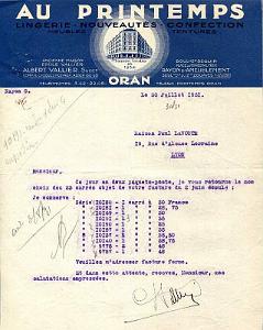 Oran Courriers pub 497